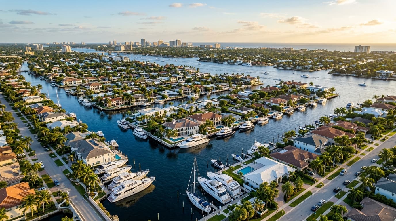 Fort Lauderdale waterfront home sale, cost and market illustration